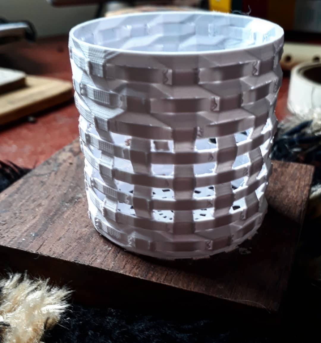 Cesta 3D NUtrad: objeto modelado e impresso em três dimensões